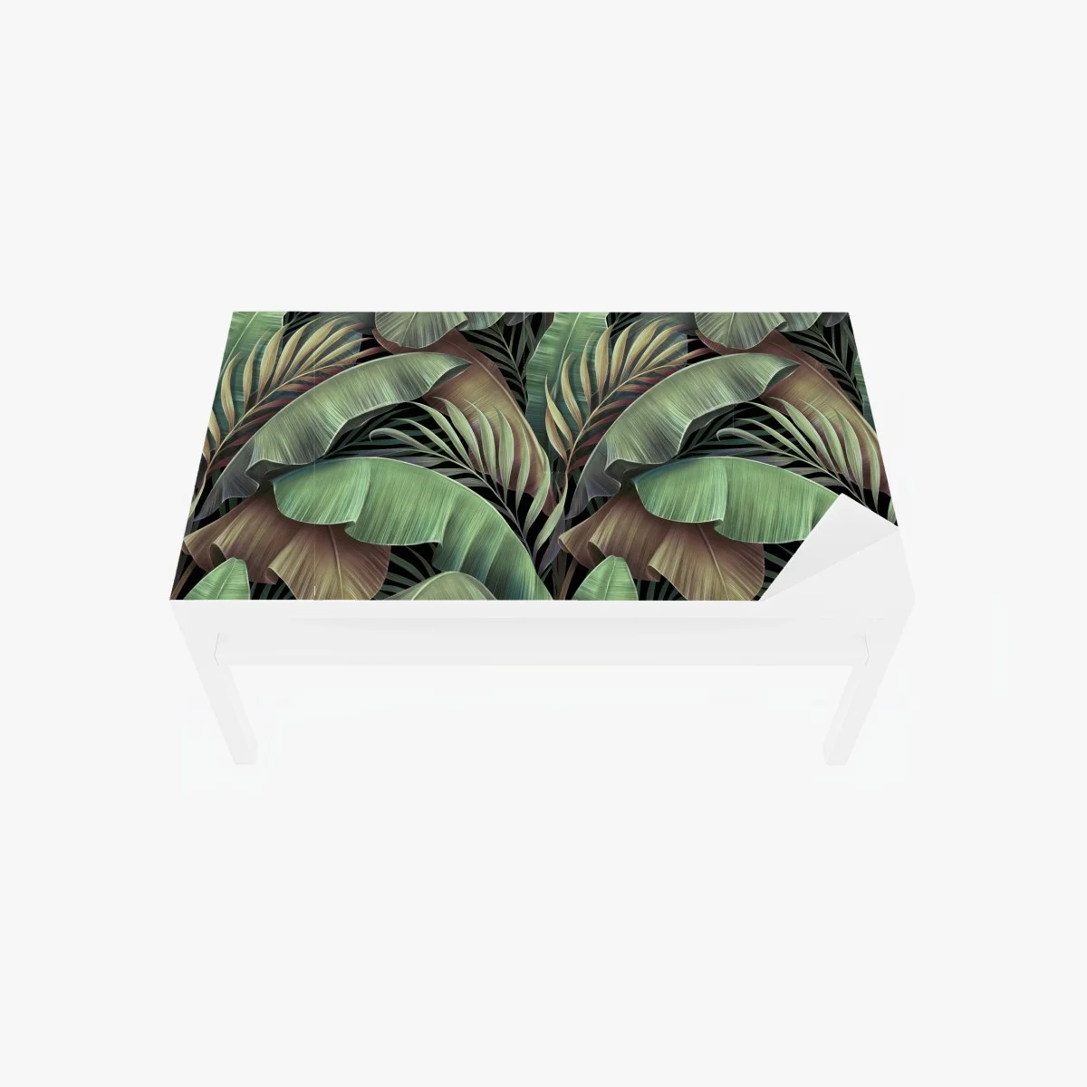Sticker pour table et bureau fresque de feuillage tropical aux tons verts – Wallnifity® Sticker pour table et bureau fresque de feuillage tropical aux tons verts – Wallnifity®