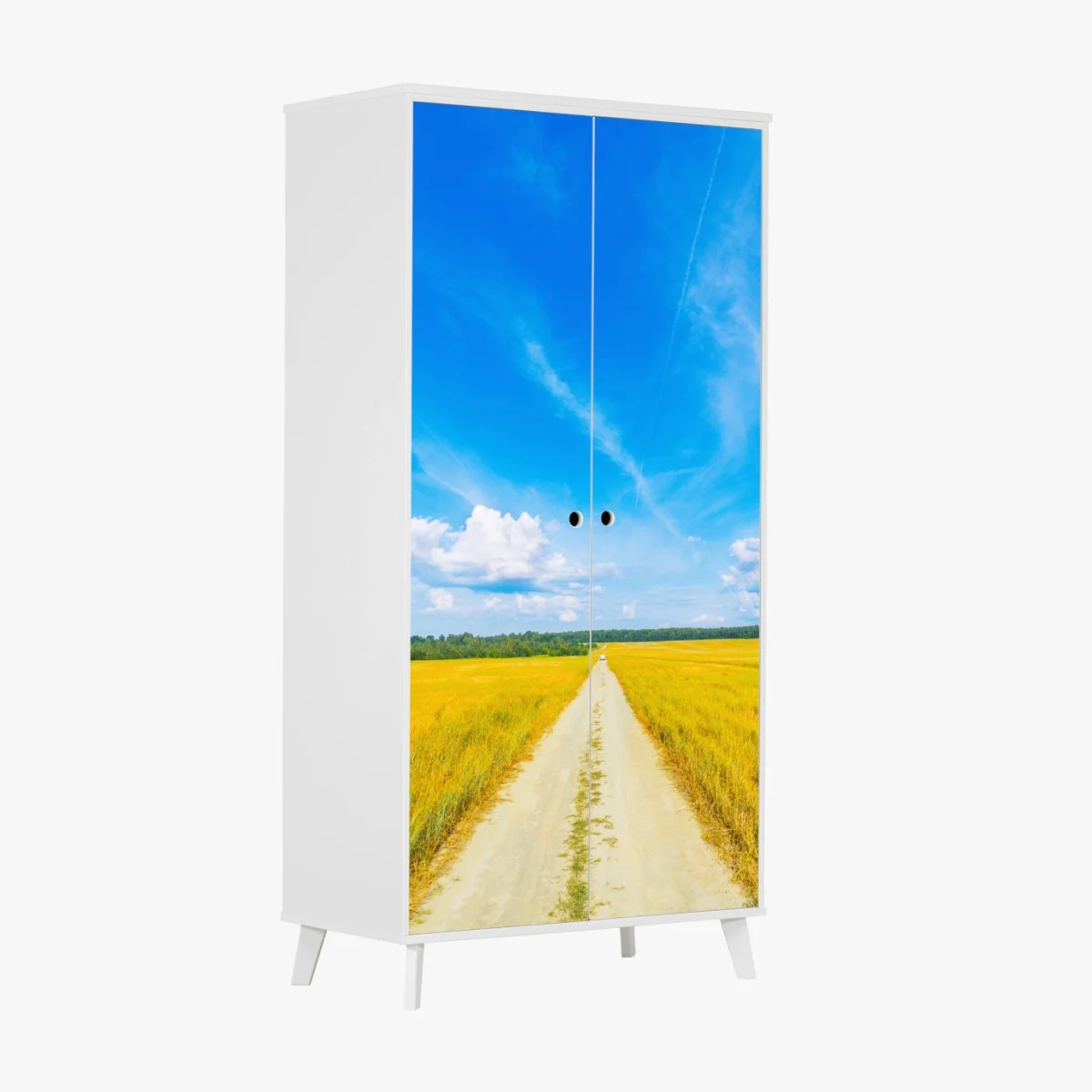 Sticker pour armoire route de campagne vers l'horizon doré – Wallnifity® Sticker pour armoire route de campagne vers l'horizon doré – Wallnifity®