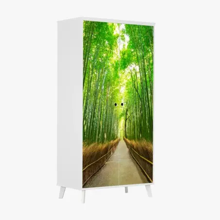 Sticker pour armoire allée de bambous d'Arashiyama, Kyoto – Wallnifity®