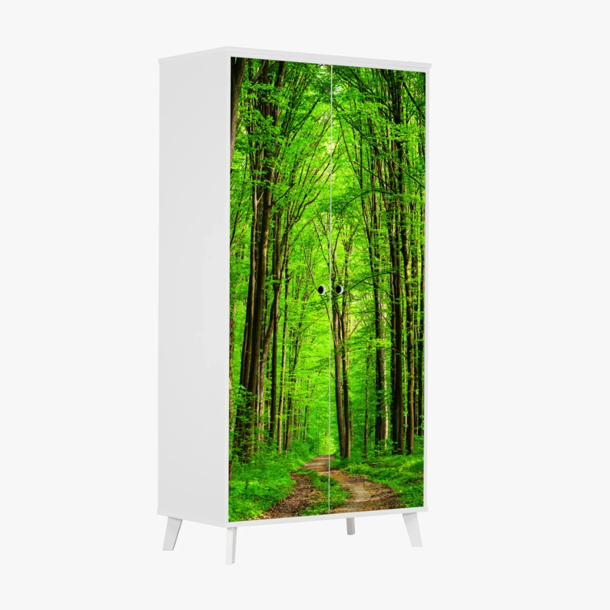 Sticker pour armoire allée forestière verdoyante – Wallnifity® Sticker pour armoire allée forestière verdoyante – Wallnifity®