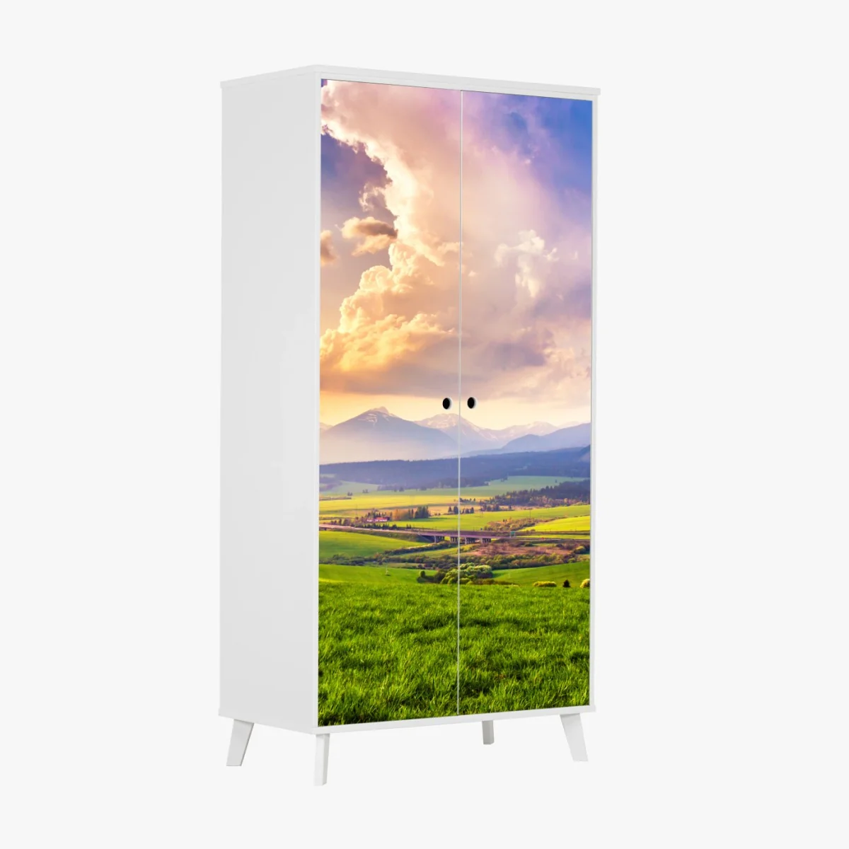 Sticker pour armoire paysage printanier des Tatras de Slovaquie – Wallnifity® Sticker pour armoire paysage printanier des Tatras de Slovaquie – Wallnifity®