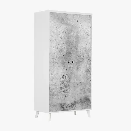 Sticker pour armoire texture de mur en béton brut – Wallnifity®