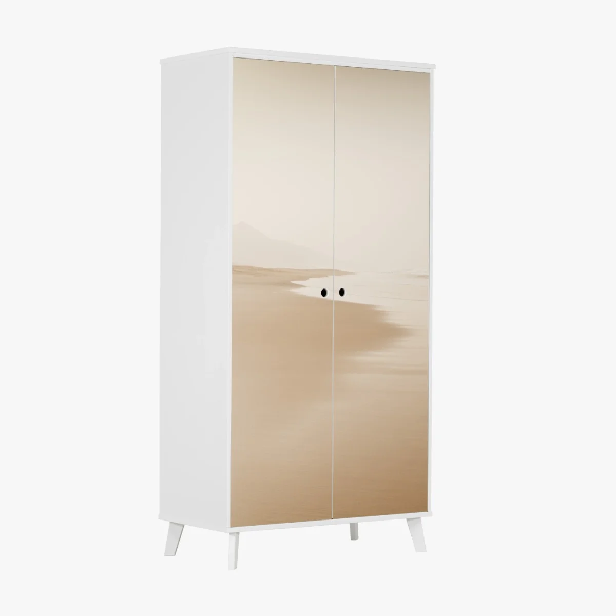 Sticker pour armoire plage brumeuse et minimaliste – Wallnifity® Sticker pour armoire plage brumeuse et minimaliste – Wallnifity®