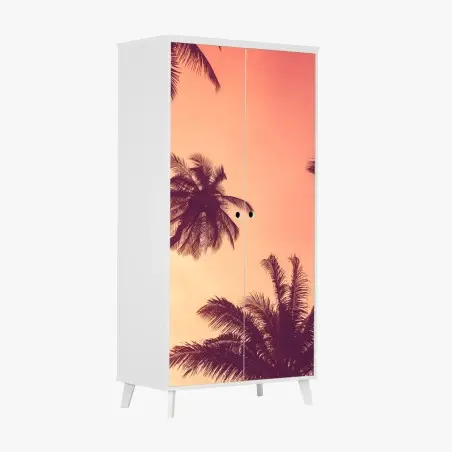 Sticker pour armoire paradis tropical au crépuscule – Wallnifity®