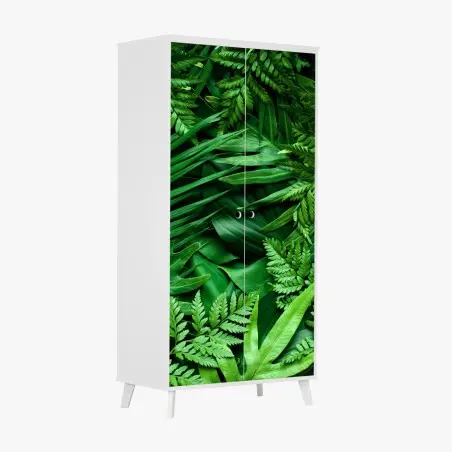 Sticker pour armoire végétation tropicale luxuriante – Wallnifity®