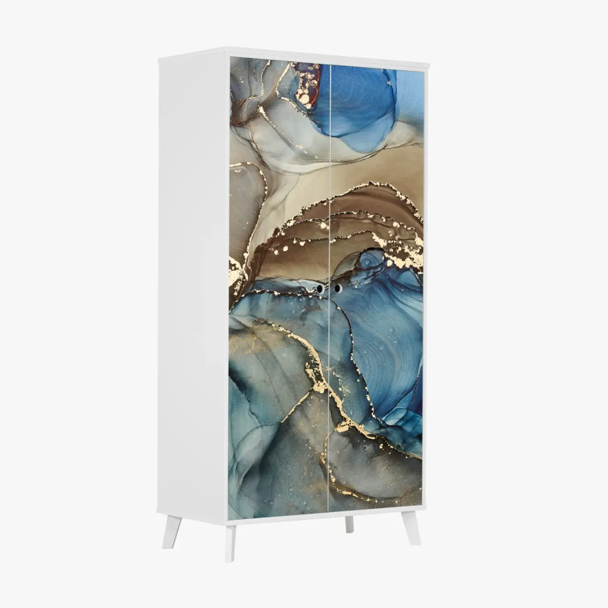 Sticker pour armoire courants d'azur et d'or – Wallnifity®