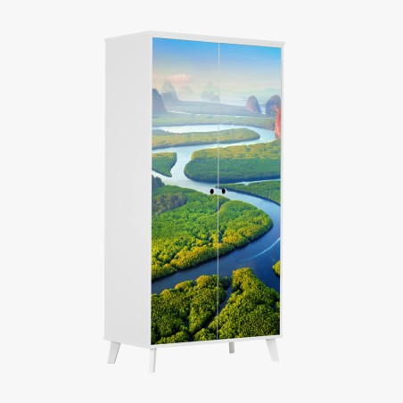Sticker pour armoire aube dorée à Phang Nga – Wallnifity®