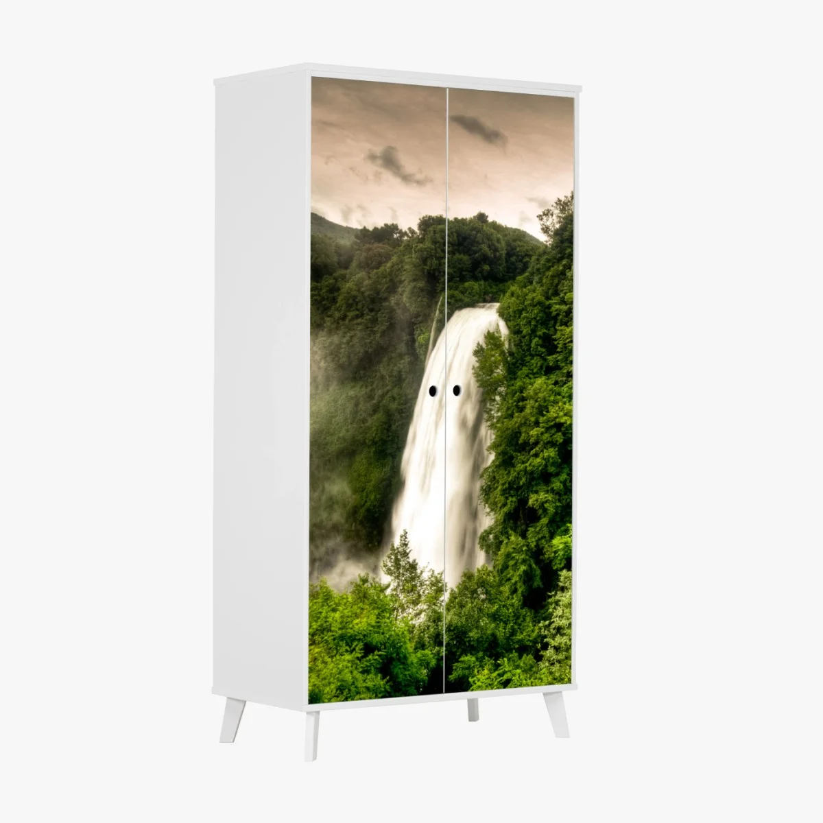 Sticker pour armoire cascade majestueuse des Cascate delle Marmore, Ombrie – Wallnifity® Sticker pour armoire cascade majestueuse des Cascate delle Marmore, Ombrie – Wallnifity®