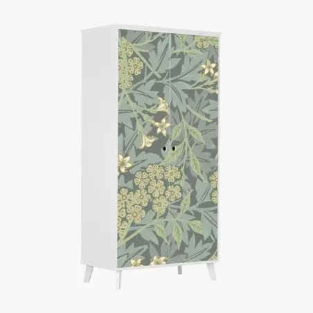 Sticker pour armoire motif floral botanique élégant – Wallnifity®