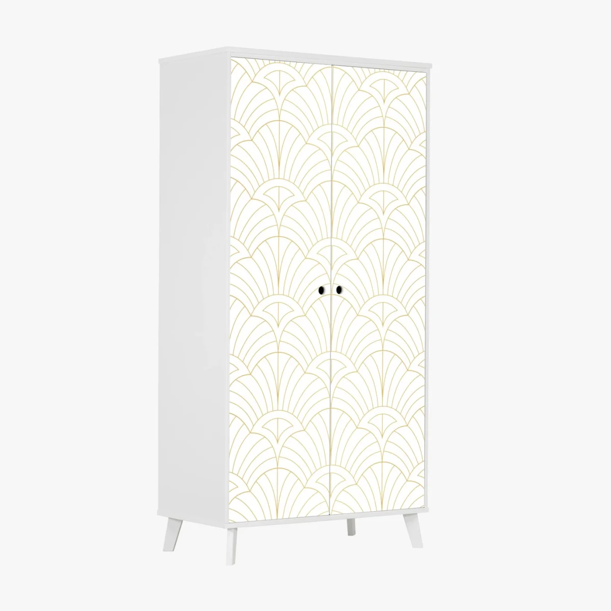 Sticker pour armoire motif art déco doré sur fond blanc – Wallnifity® Sticker pour armoire motif art déco doré sur fond blanc – Wallnifity®