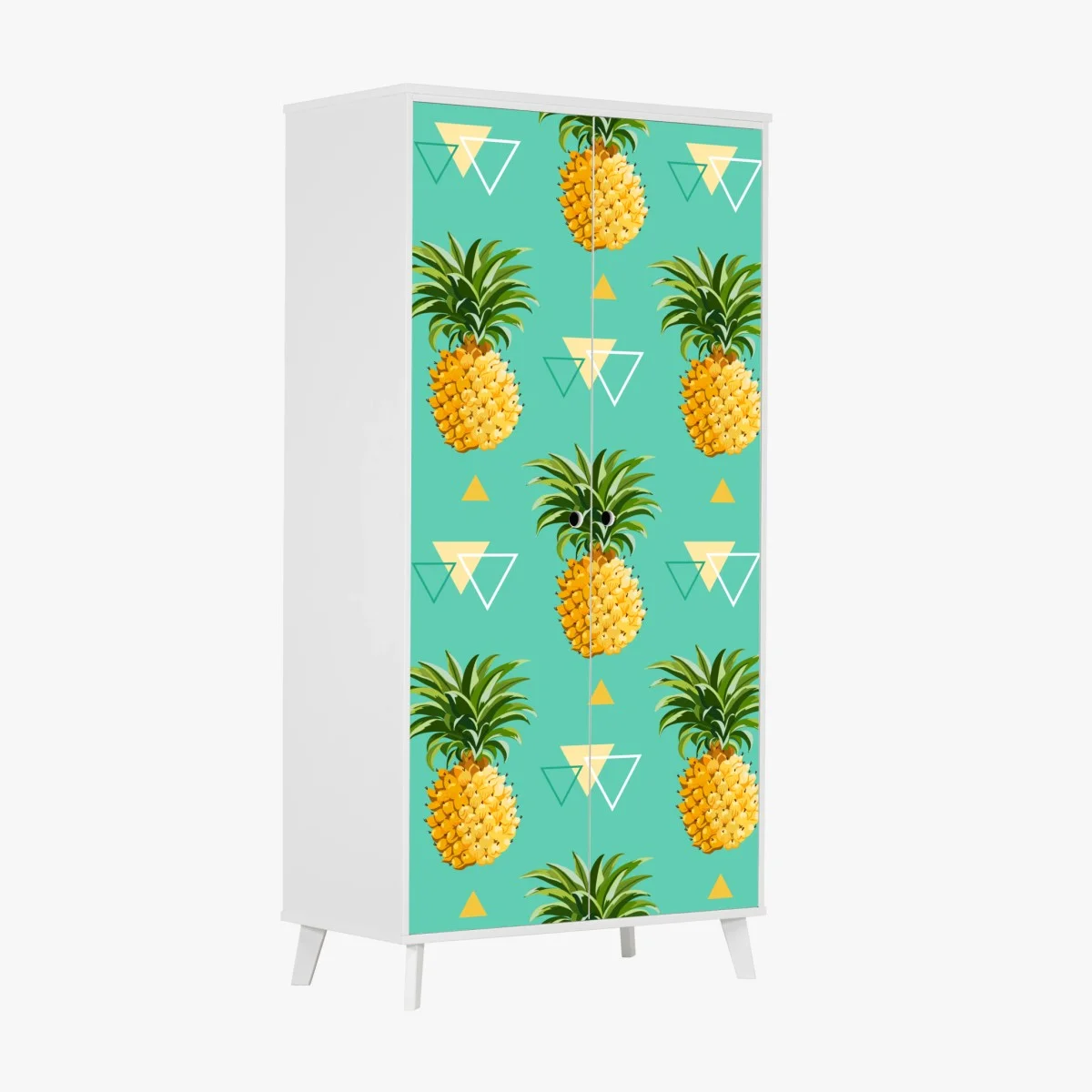 Sticker pour armoire motif ananas tropical géométrique – Wallnifity® Sticker pour armoire motif ananas tropical géométrique – Wallnifity®