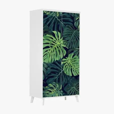 Sticker pour armoire feuillage tropical luxuriant – Wallnifity®