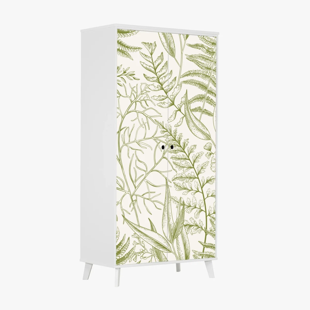 Sticker pour armoire motif botanique feuilles et fougères – Wallnifity® Sticker pour armoire motif botanique feuilles et fougères – Wallnifity®