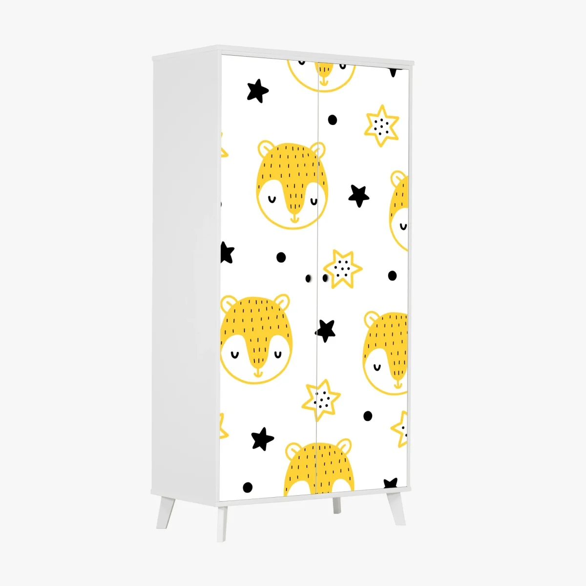 Sticker pour armoire motif oursons jaunes et étoiles pour chambre d'enfant – Wallnifity® Sticker pour armoire motif oursons jaunes et étoiles pour chambre d'enfant – Wallnifity®
