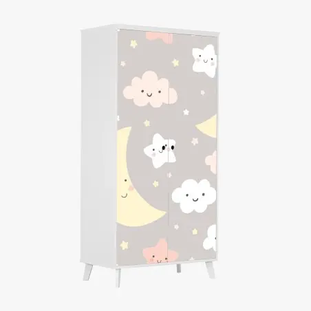 Sticker pour armoire douce nuit étoilée pour chambre d'enfant – Wallnifity®