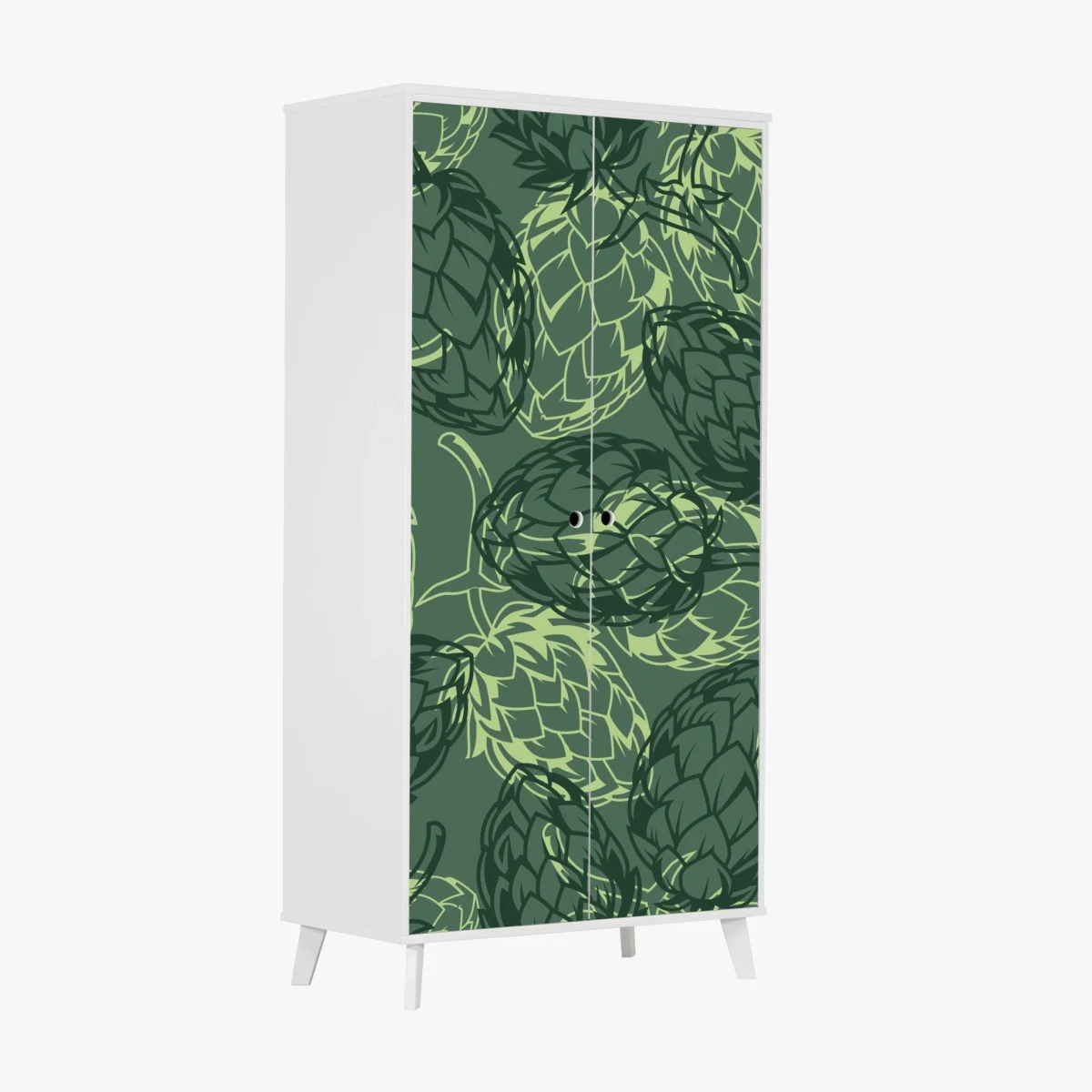 Sticker pour armoire motif botanique de houblon vert – Wallnifity® Sticker pour armoire motif botanique de houblon vert – Wallnifity®