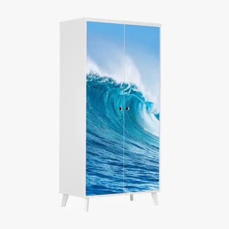 Sticker pour armoire vague puissante et lumineuse – Wallnifity®