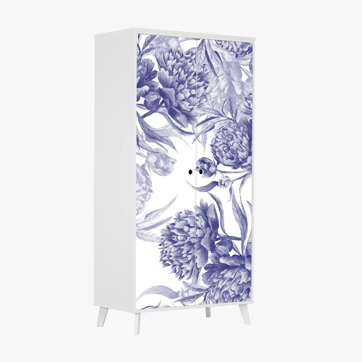 Sticker pour armoire composition de pivoines bleues – Wallnifity® Sticker pour armoire composition de pivoines bleues – Wallnifity®