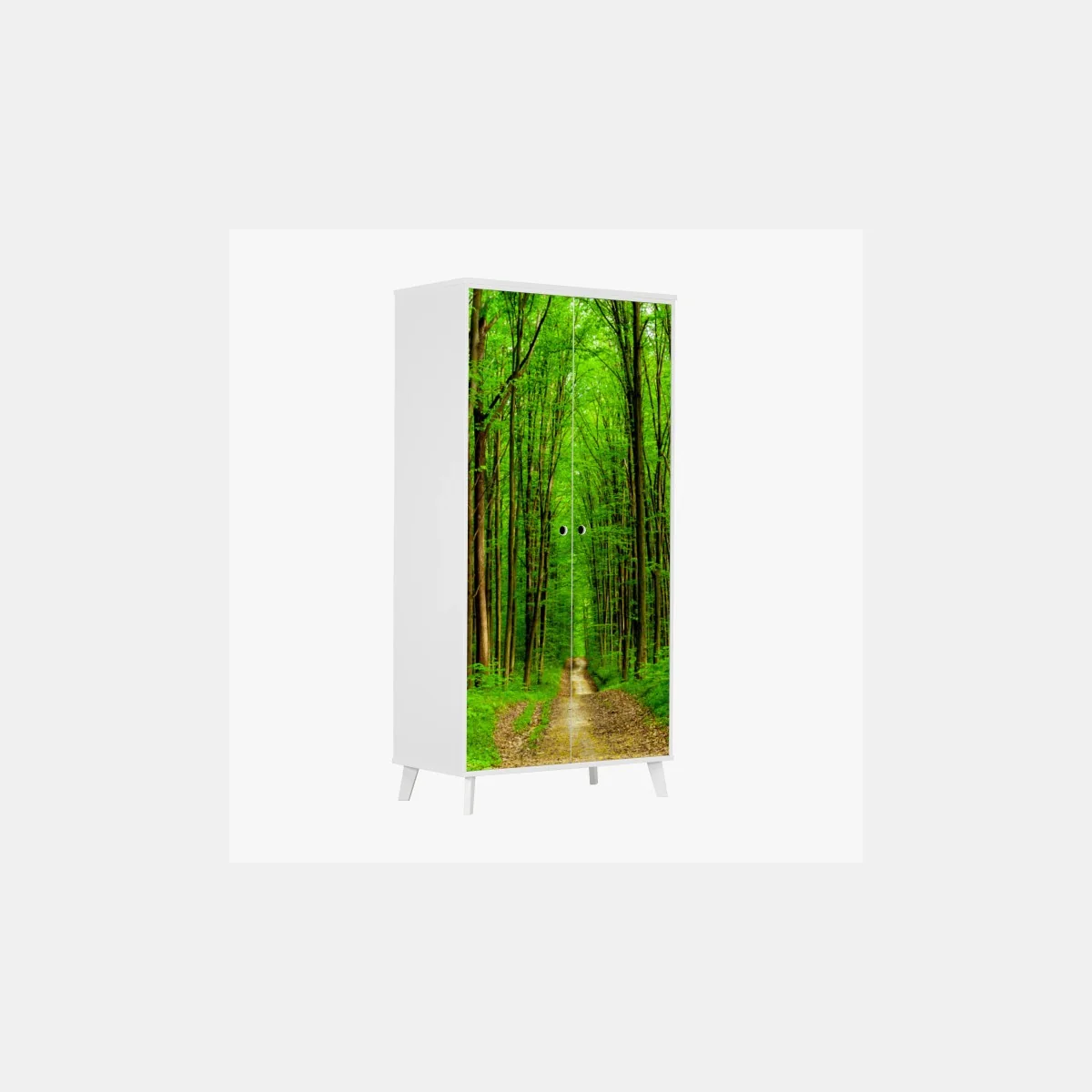 Sticker pour armoire forêt printanière au sentier lumineux – Wallnifity® Sticker pour armoire forêt printanière au sentier lumineux – Wallnifity®