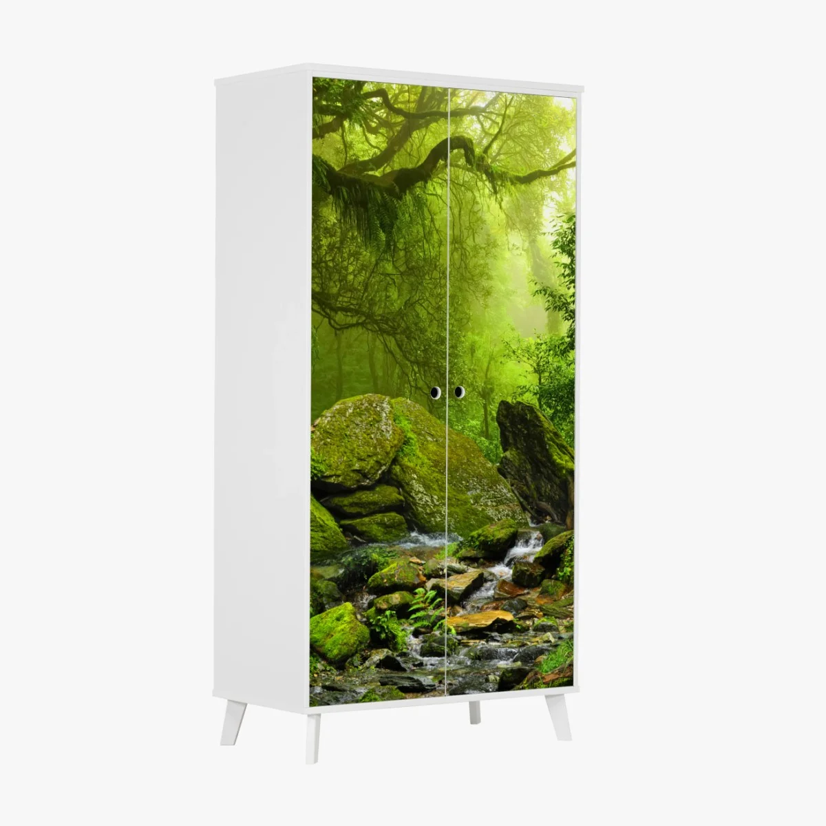 Sticker pour armoire clairière verte enchantée – Wallnifity® Sticker pour armoire clairière verte enchantée – Wallnifity®