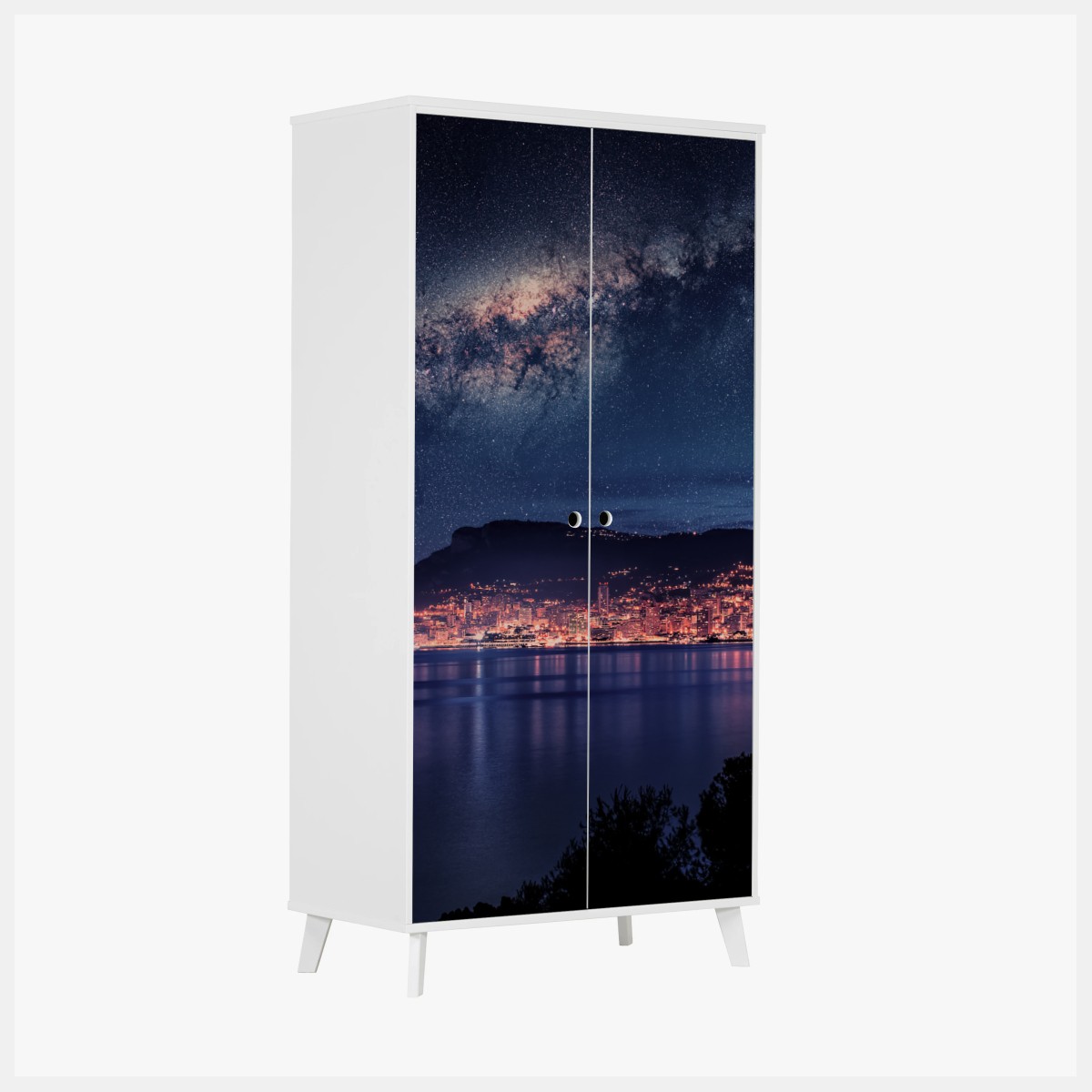 Sticker pour armoire côte nocturne sous la voie lactée – Wallnifity®