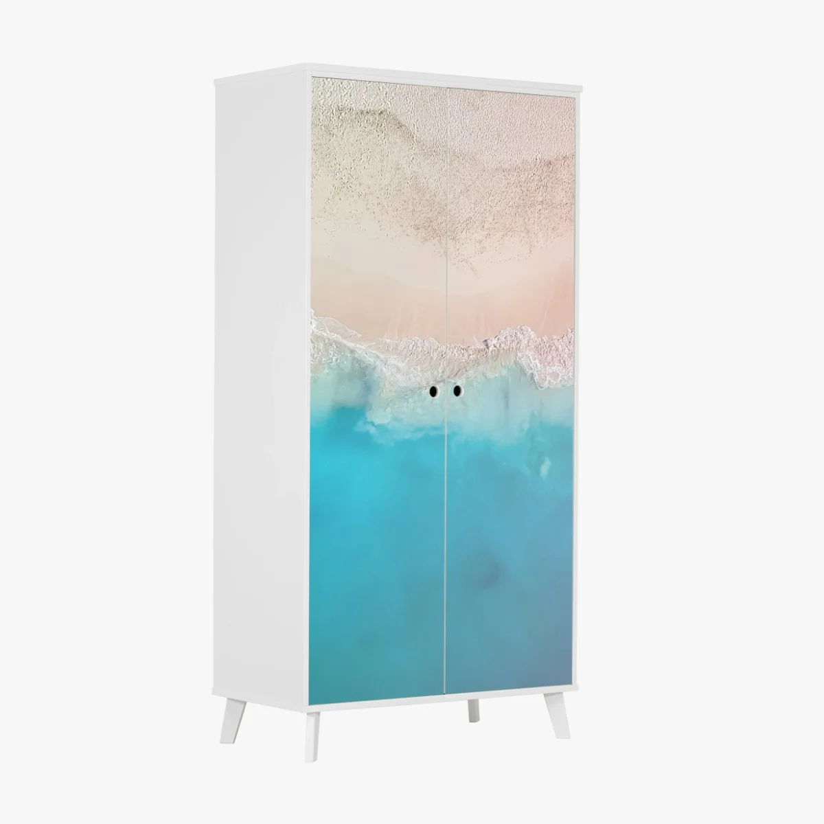 Sticker pour armoire rivage pastel en vue aérienne – Wallnifity® Sticker pour armoire rivage pastel en vue aérienne – Wallnifity®