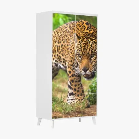 Sticker pour armoire jaguar en approche – Wallnifity®