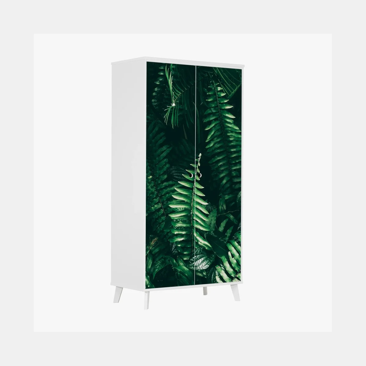 Sticker pour armoire mur de feuillage tropical sombre – Wallnifity® Sticker pour armoire mur de feuillage tropical sombre – Wallnifity®