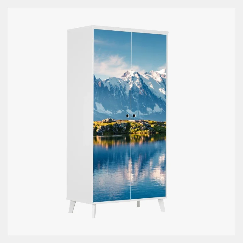 Sticker pour armoire reflets du Lac Blanc et Mont Blanc – Wallnifity® Sticker pour armoire reflets du Lac Blanc et Mont Blanc – Wallnifity®