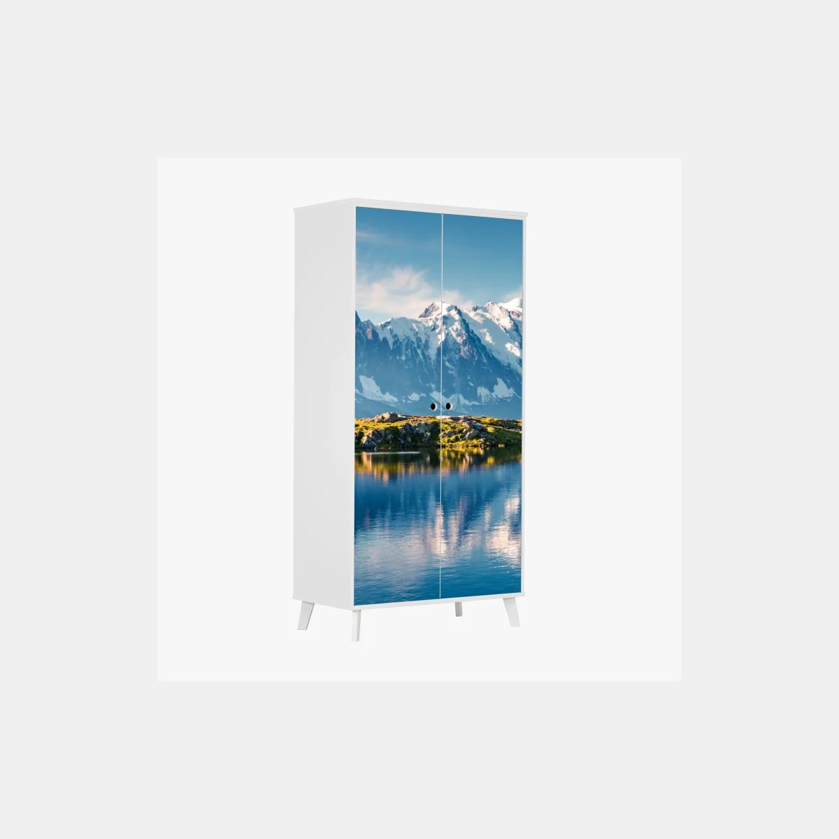 Sticker pour armoire reflets du Lac Blanc et Mont Blanc – Wallnifity® Sticker pour armoire reflets du Lac Blanc et Mont Blanc – Wallnifity®