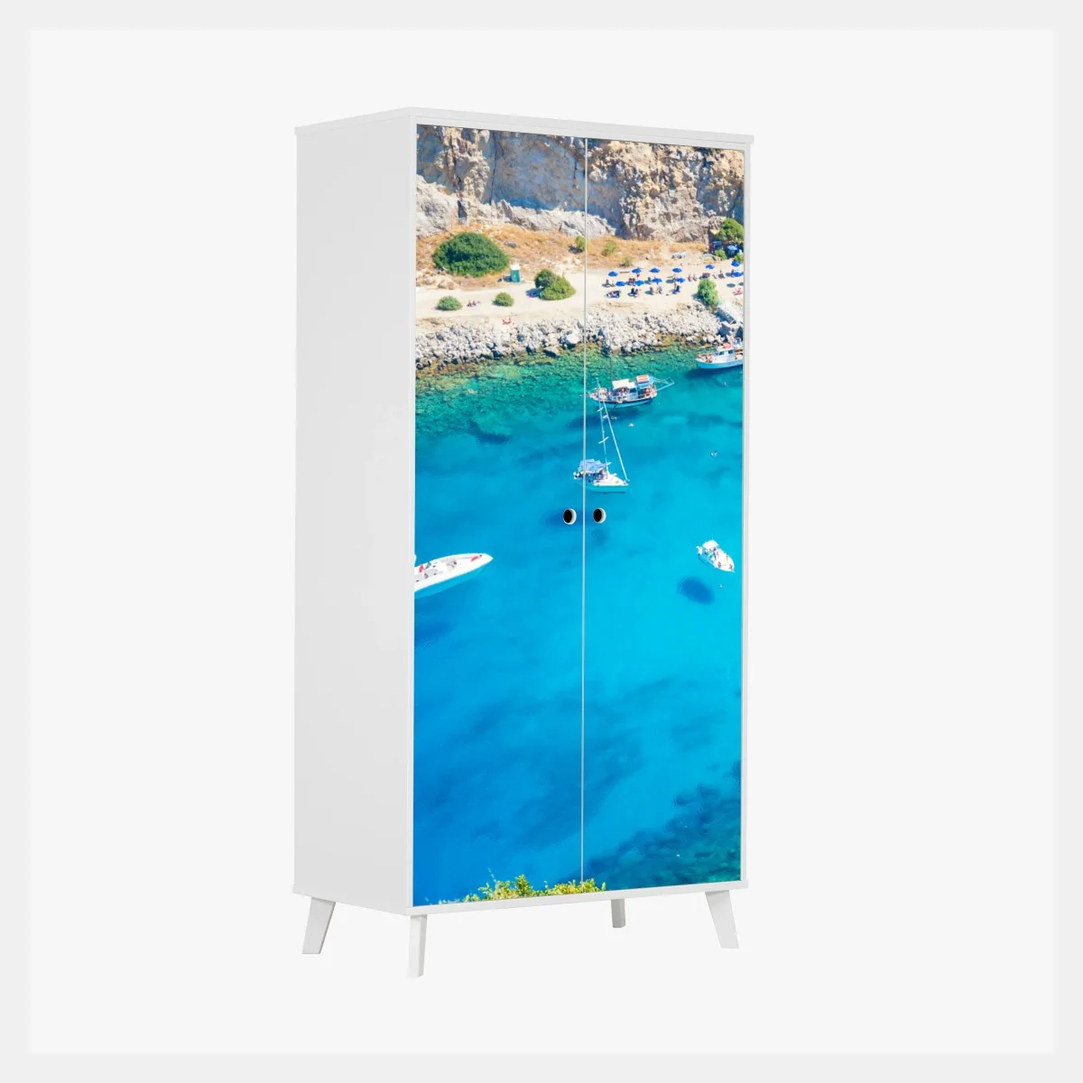 Sticker pour armoire baie d'Anthony Quinn à Rhodes – Wallnifity® Sticker pour armoire baie d'Anthony Quinn à Rhodes – Wallnifity®