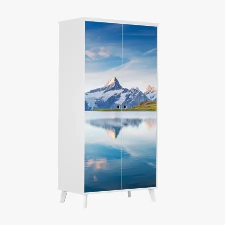 Sticker pour armoire reflet alpin à Bachalpsee – Wallnifity®