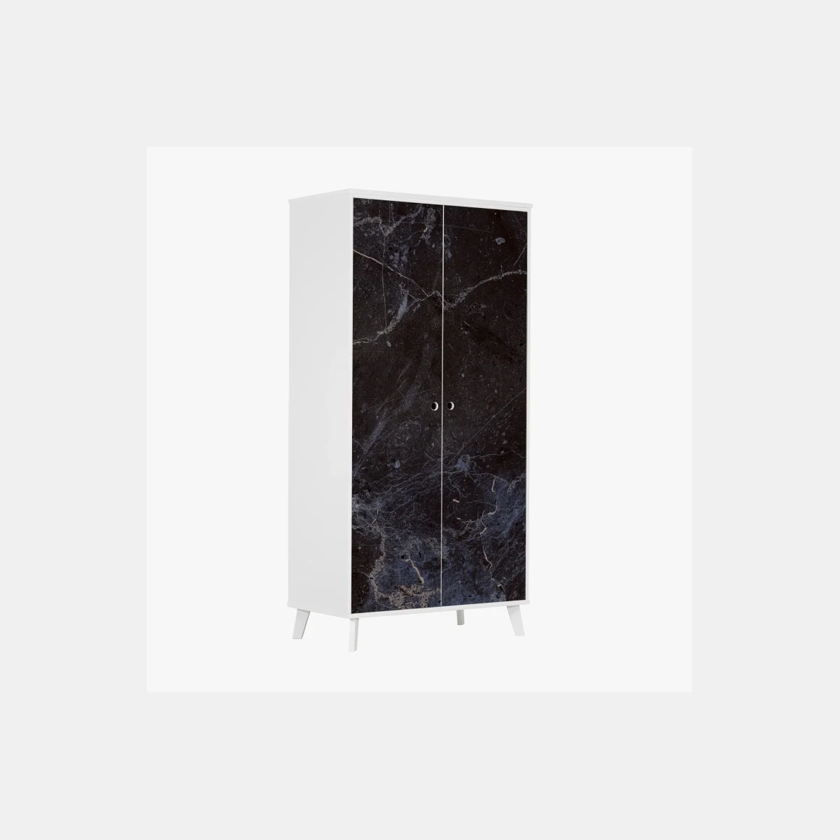 Sticker pour armoire motif marbre noir et bleu aux veines élégantes – Wallnifity® Sticker pour armoire motif marbre noir et bleu aux veines élégantes – Wallnifity®