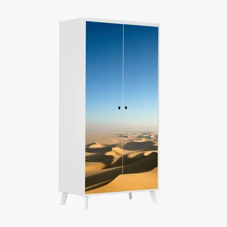 Sticker pour armoire vastes dunes sous un ciel azur – Wallnifity®