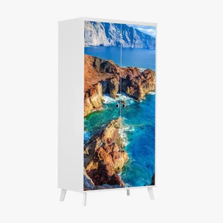 Sticker pour armoire falaises volcaniques de Tenerife près de Punto Teno – Wallnifity®