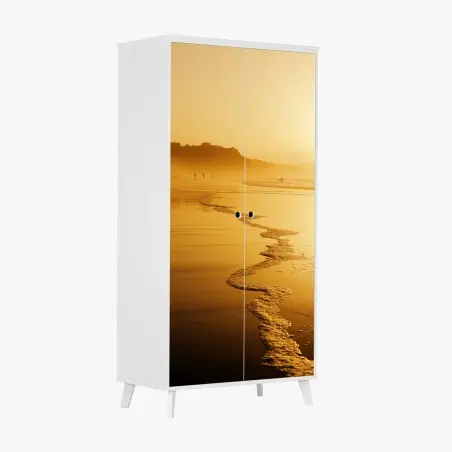 Sticker pour armoire calme doré à Sopelana – Wallnifity®