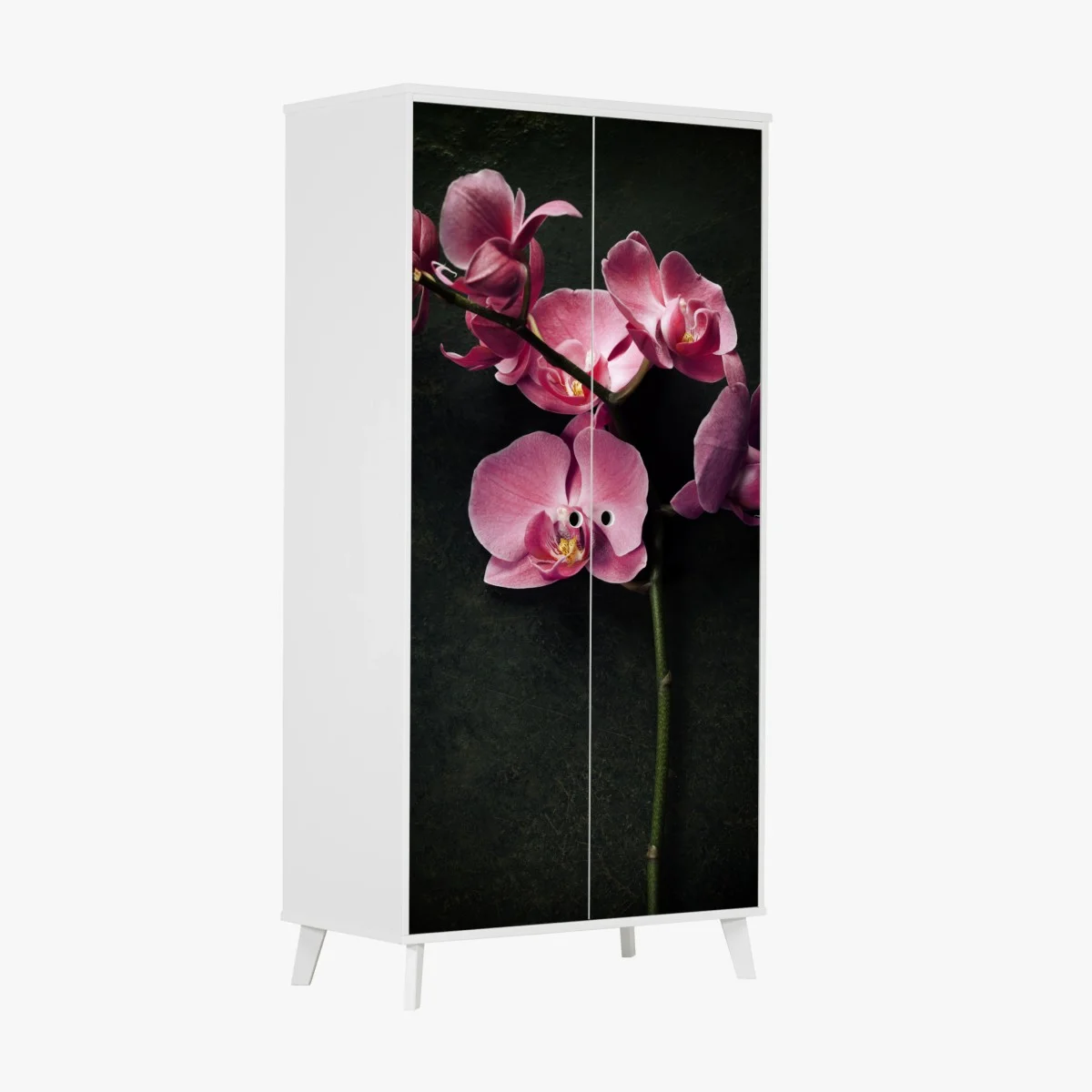 Sticker pour armoire orchidée rose sur fond vintage – Wallnifity® Sticker pour armoire orchidée rose sur fond vintage – Wallnifity®