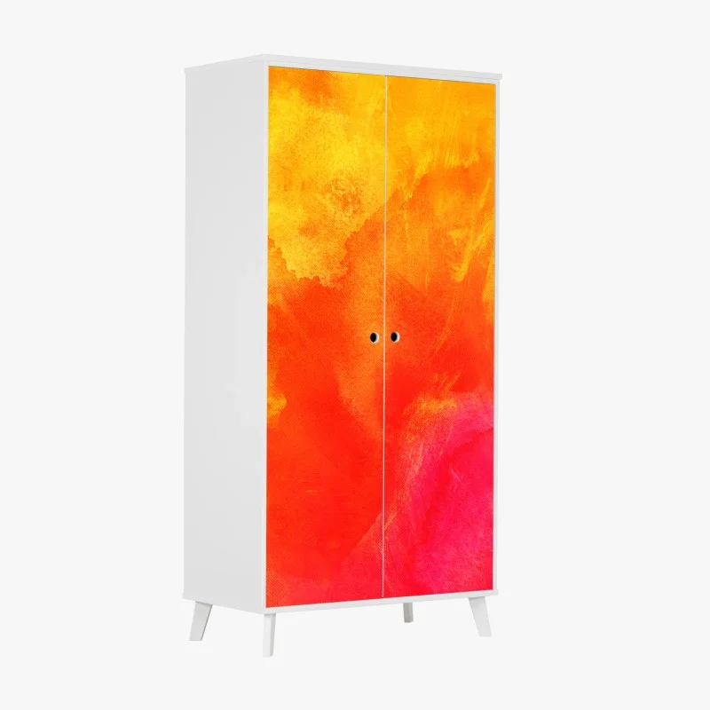 Sticker pour armoire vibrance solaire abstraite – Wallnifity®