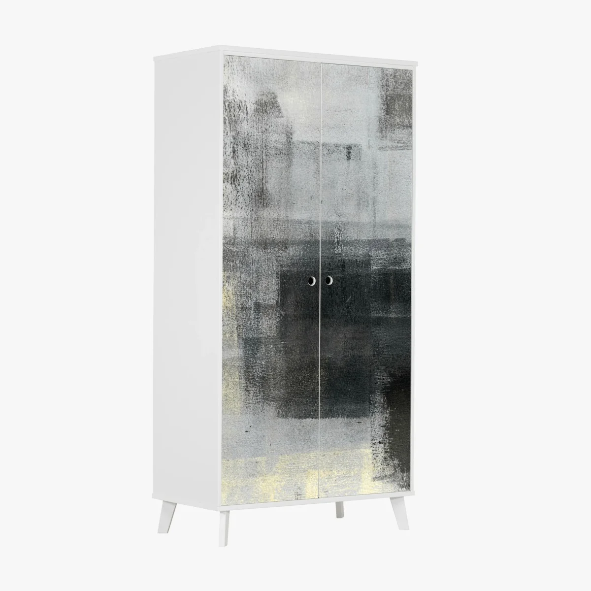 Sticker pour armoire abstraction urbaine en nuances de gris – Wallnifity® Sticker pour armoire abstraction urbaine en nuances de gris – Wallnifity®