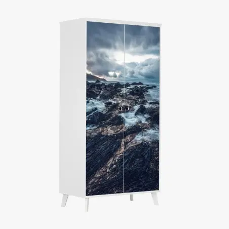 Sticker pour armoire murmures de la côte sauvage – Wallnifity®