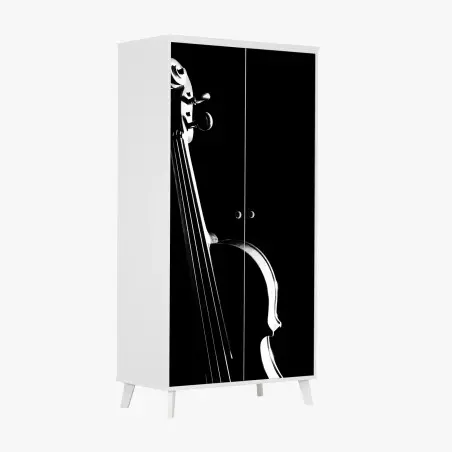 Sticker pour armoire violon en clair-obscur – Wallnifity®