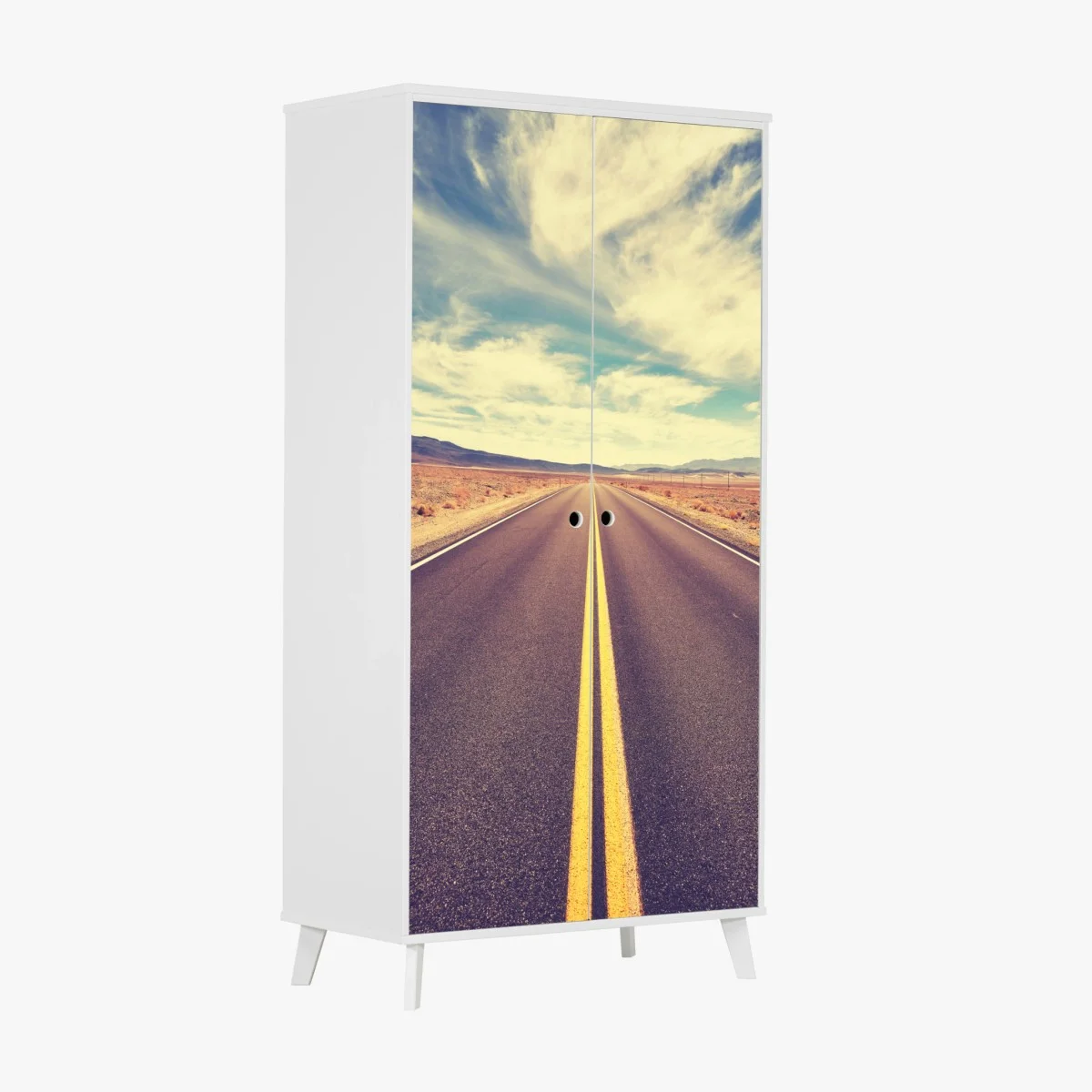Sticker pour armoire route infinie vers Death Valley – Wallnifity® Sticker pour armoire route infinie vers Death Valley – Wallnifity®