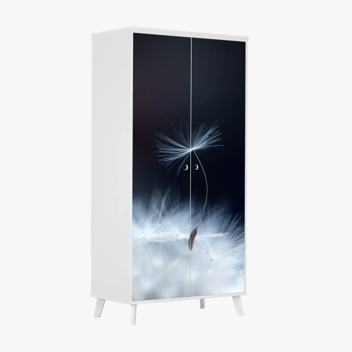 Sticker pour armoire souffle léger - graine de pissenlit en suspension – Wallnifity® Sticker pour armoire souffle léger - graine de pissenlit en suspension – Wallnifity®