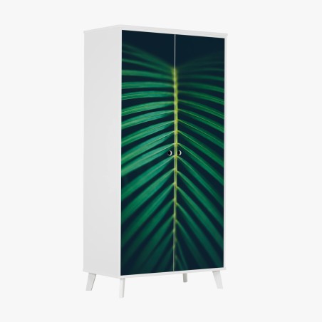 Sticker pour armoire feuille de palmier en composition verticale – Wallnifity®