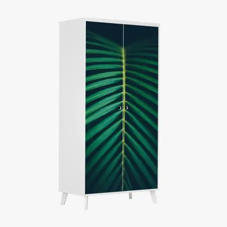 Sticker pour armoire feuille de palmier en composition verticale – Wallnifity®