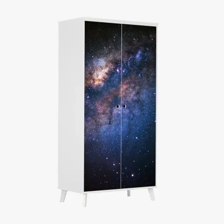 Sticker pour armoire cœur de la Voie lactée: ciel étoilé cosmique – Wallnifity®