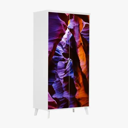 Sticker pour armoire vagues de pierre et lumière – Wallnifity®