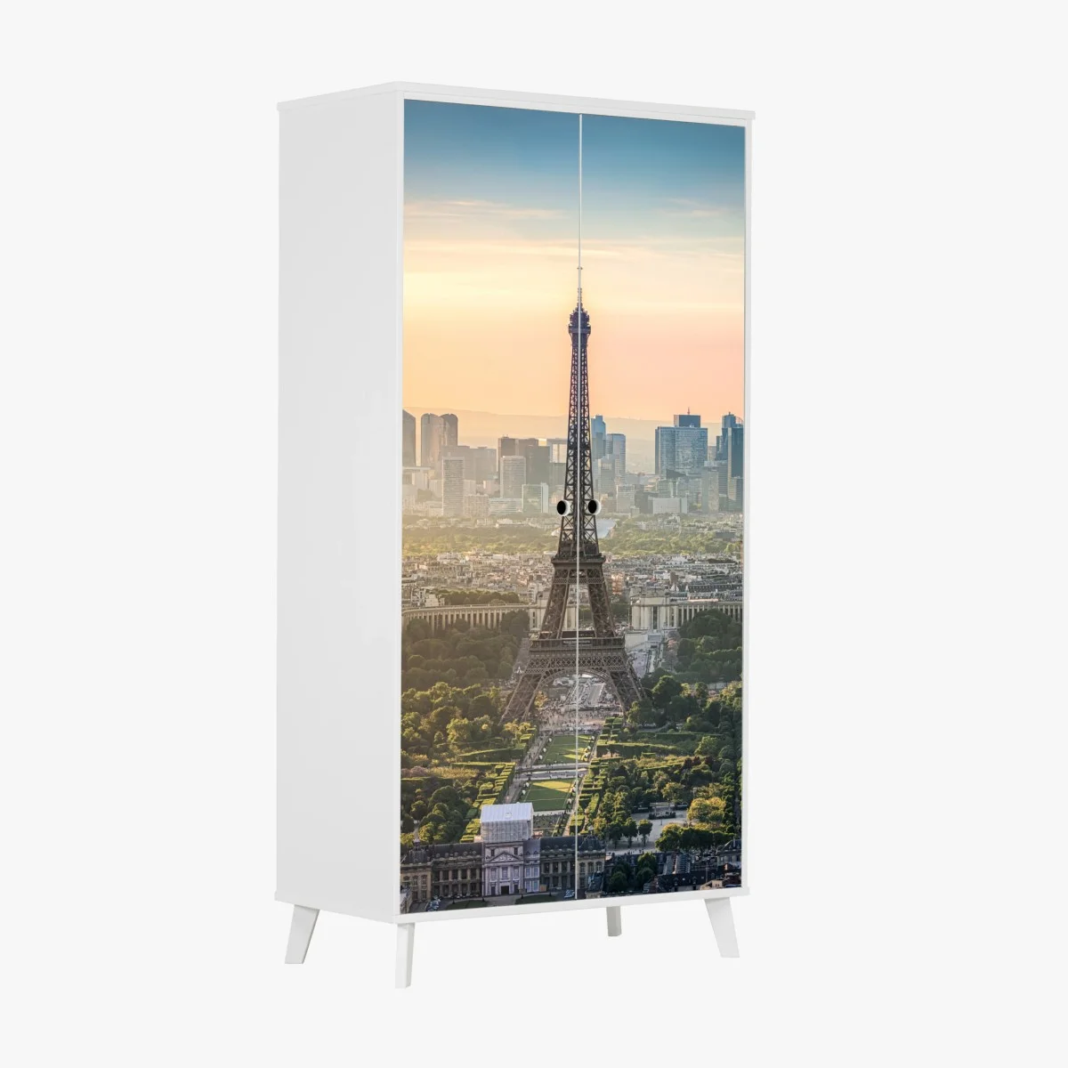 Sticker pour armoire coucher de soleil sur la Tour Eiffel, Paris – Wallnifity® Sticker pour armoire coucher de soleil sur la Tour Eiffel, Paris – Wallnifity®