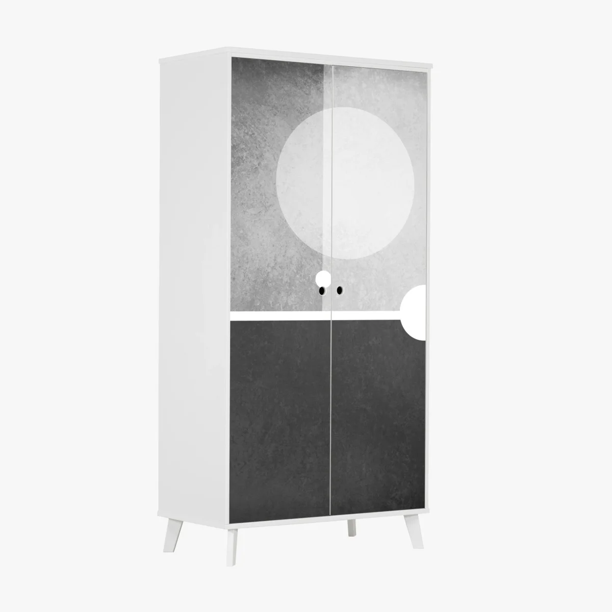 Sticker pour armoire cercle minimal sur fond texturé – Wallnifity® Sticker pour armoire cercle minimal sur fond texturé – Wallnifity®