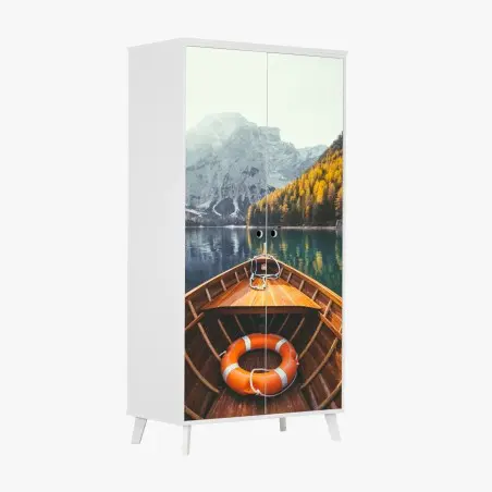 Sticker pour armoire matin doré au Lago di Braies – Wallnifity®